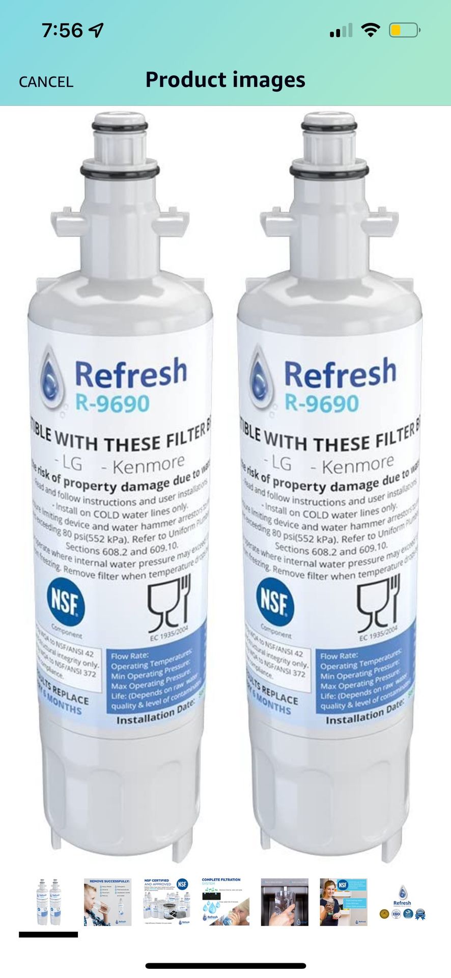 Water filters for Refrigerator