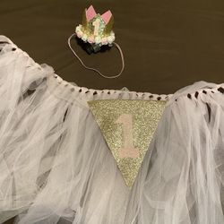 Birthday Tutu Skirt And Hat