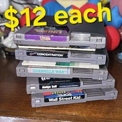 Nintendo Nes Games $12 Each 
