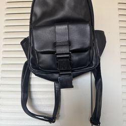 Loved faux leather back pack