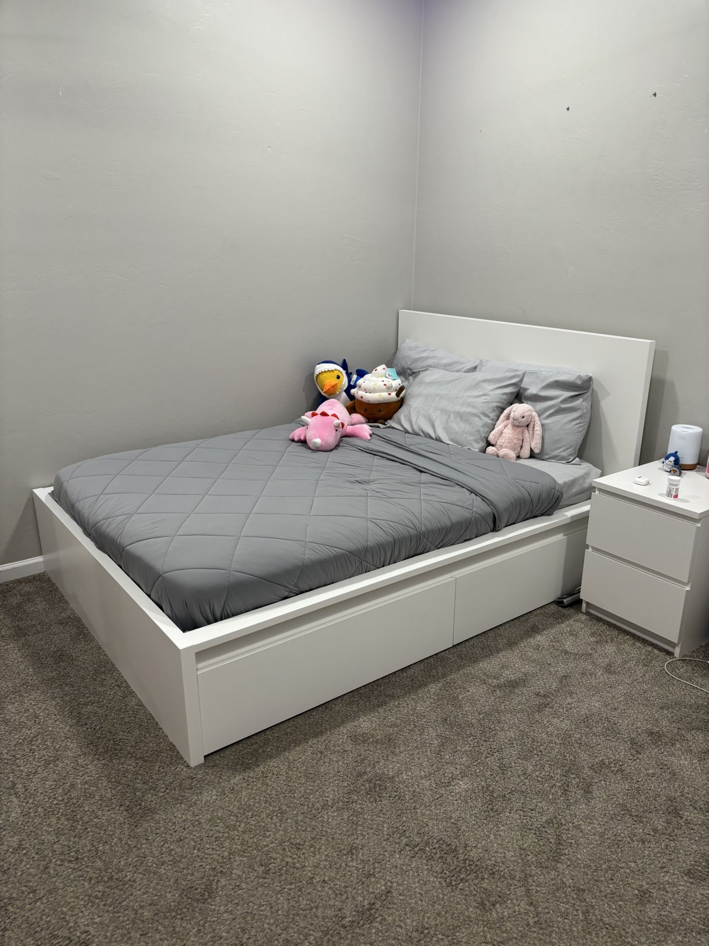 IKEA bedroom set with full-size mattress included