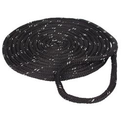 Black 1/2 in. x 25 ft. Reflective Dock Line Double Braid Nylon Rope
