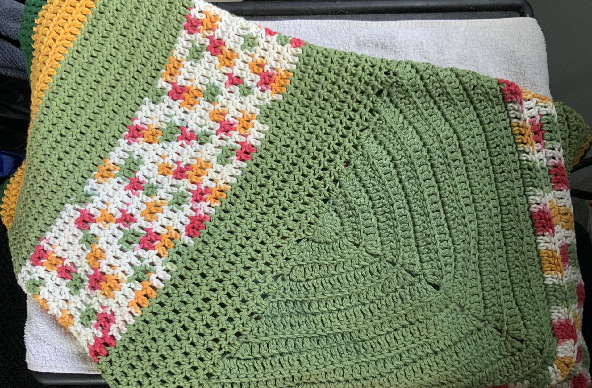 Handmade Multicolor Crochet Poncho / Cowl / Hood