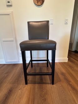 Counter height leather barstools