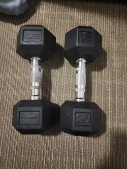 2- 20 pound dumbell 