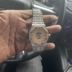 AP Iced Out RoyalOak Watch