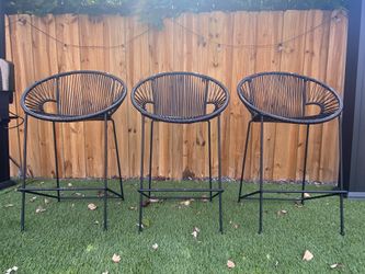 Three (3) Modern Innit Design Outdoor Stools
