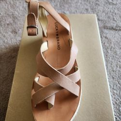 Brand New Lucky Brand Wedges Size 5 Medium Paid Over 85.