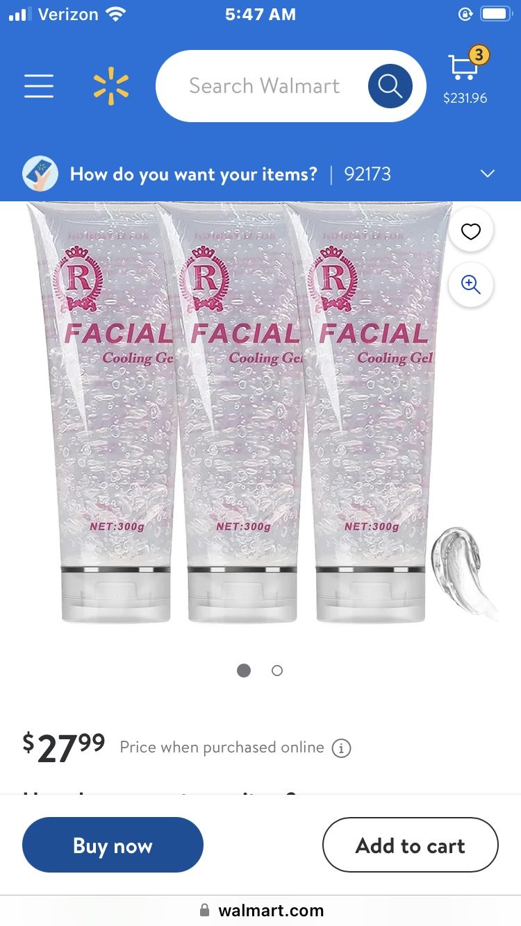 Facial . Cooling   Gel