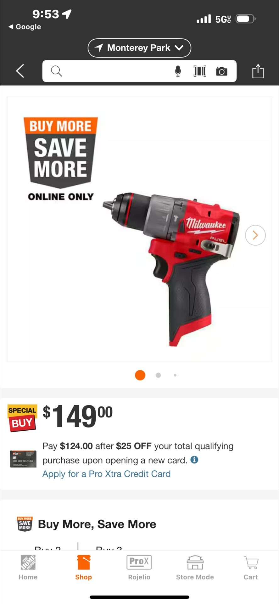 Milwaukee Hammer Drill