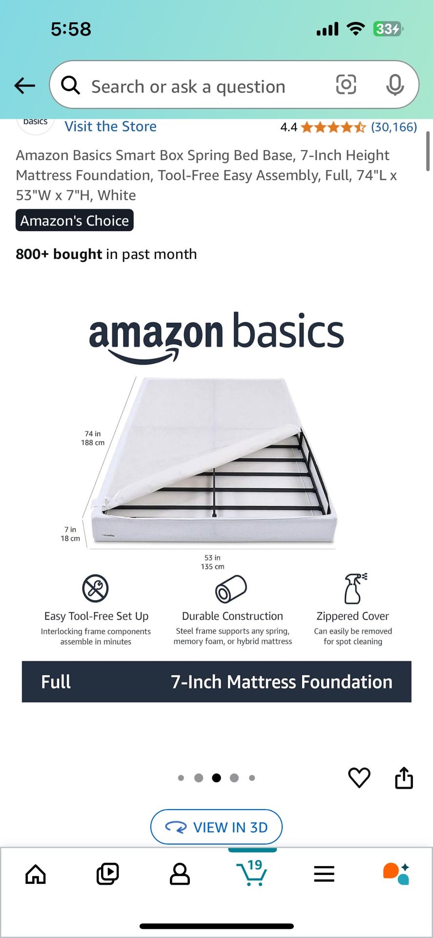 Full Mattress Box Spring