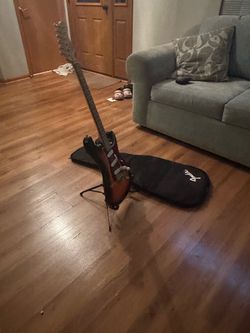 Sunburst electric guitar