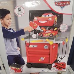 Used Disney Pixar’s Cars F vs25 Service Station Toy Vehicle Playset Lightning Mcqueen