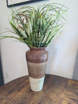 Vase- tin 14 inch tall