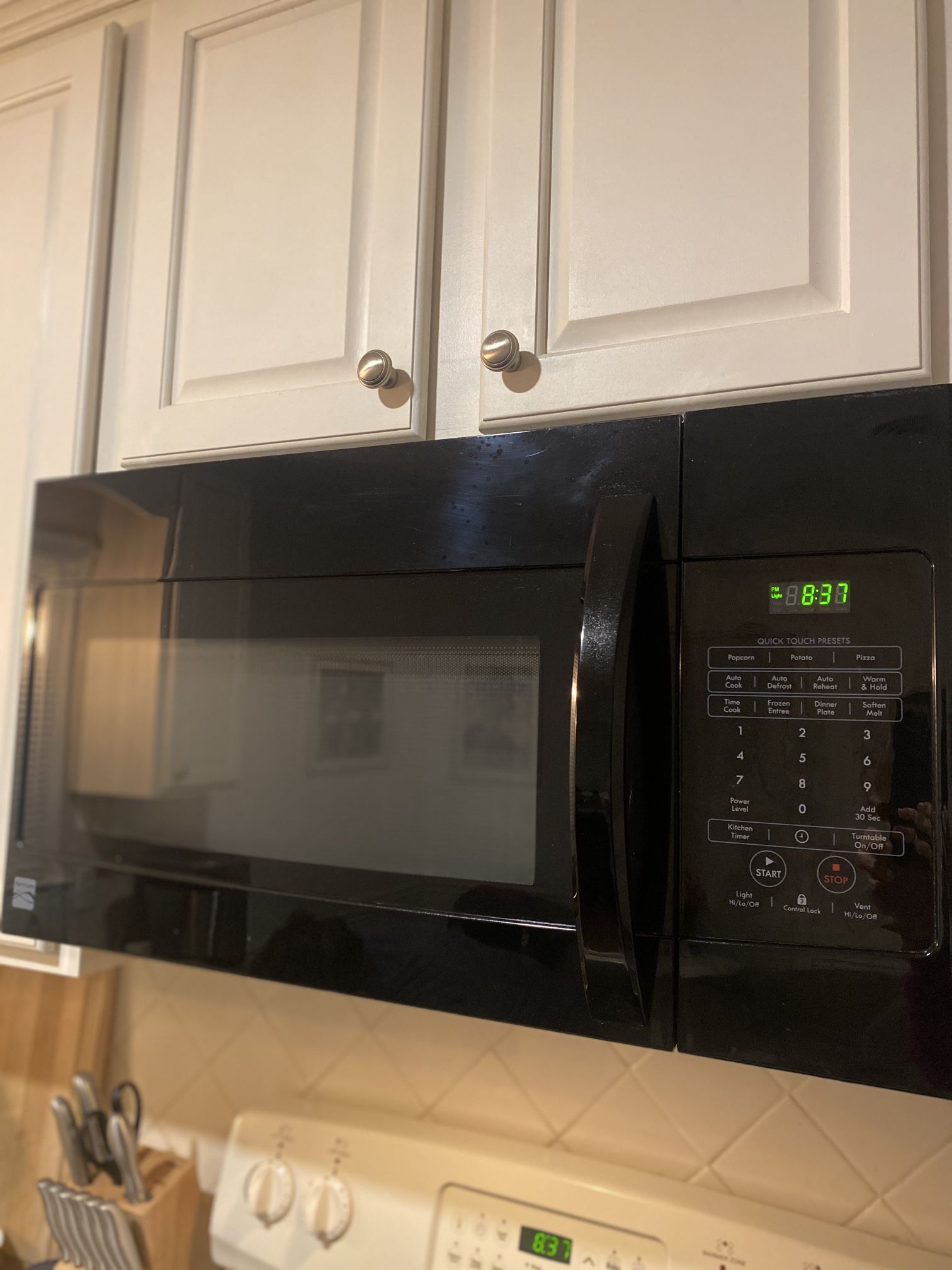 Microwave Kenmore Model (contact info removed)0