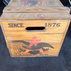 Vintage Budweiser Wooden Crate 