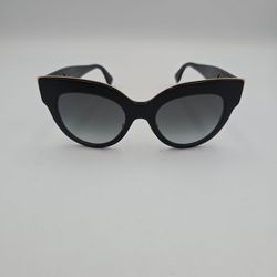 Fendi FF 0360/G/S 80790 Women’s Cat Eye Sunglasses Black/Gray Gradient UV400 145