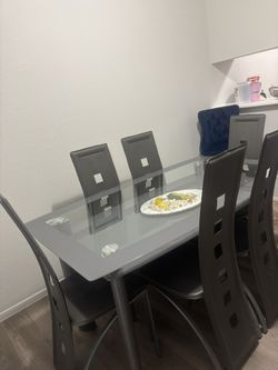 Comedor De Vidrio 6 Sillas
