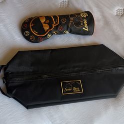 The Lone Star State Black Golf Headcover and Carry Pouch Set