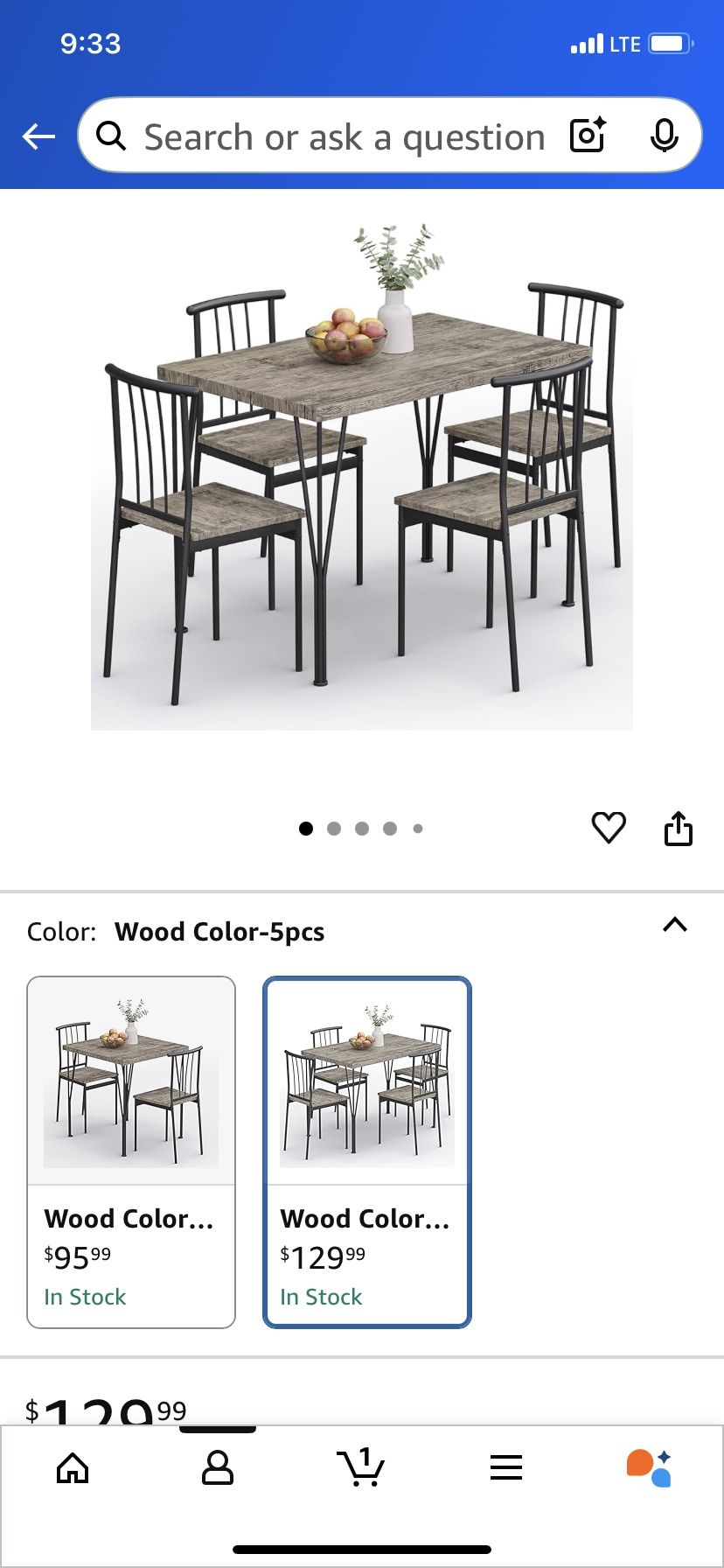 Dining Table And Chairs