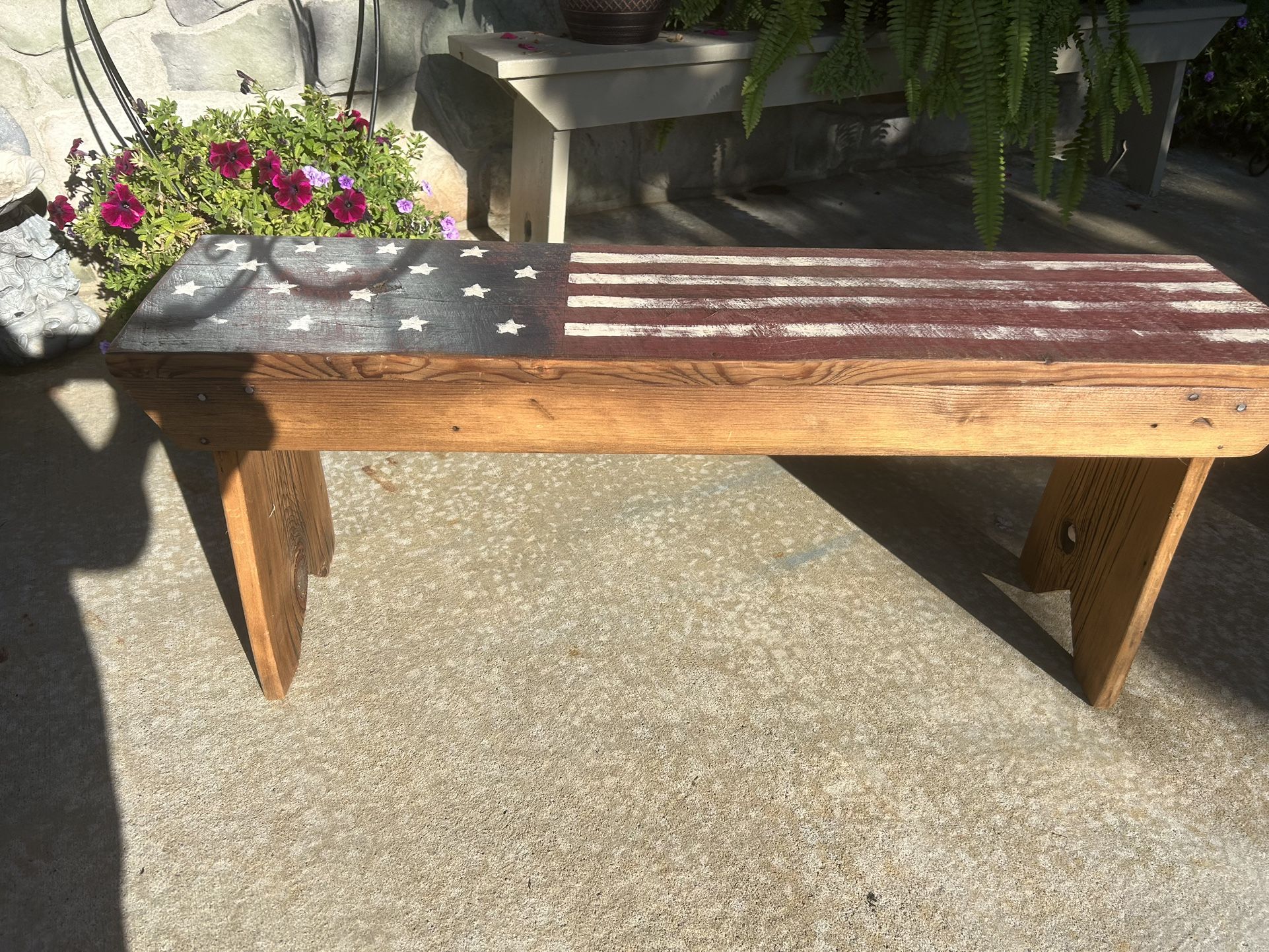 41” Wood Americana Bench