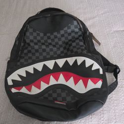 Bape leather backpack