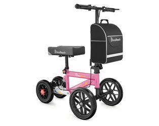 BlessReach Knee Scooter with Bag – Pink