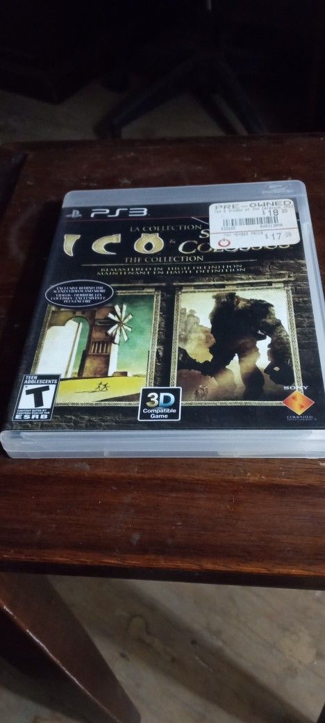 Ico & Shadow Of The Colossus PS3 Replacement Video Game Case With Booklet