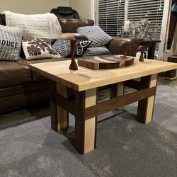 Butcher Block Maple Top Coffee 