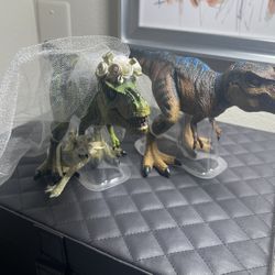 Dinosaur Bride & Groom Cake Topper