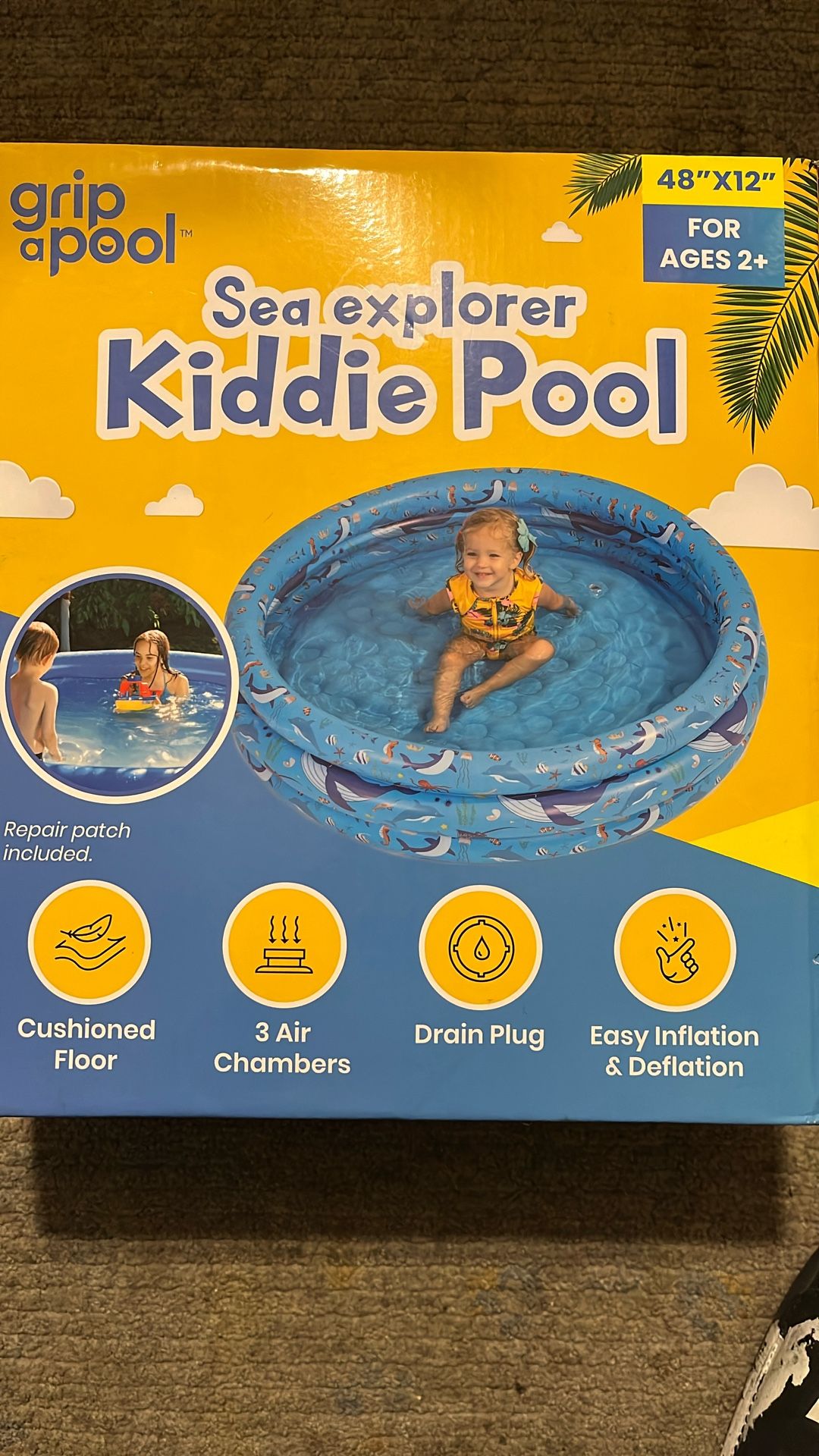 Grip A Pool Sea Explorer Kiddie Pool