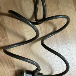 Bike Lock Cable 6ft Braided Steel - No Key