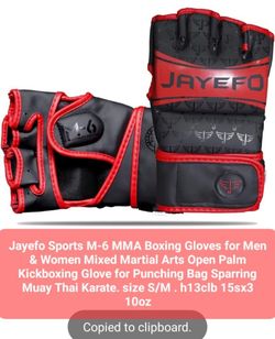 Jayefo Sports M-6 MMA Boxing Gloves for Men &amp; Women Mixed Martial &K62