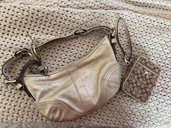 Vintage Coach mini Soho Hobo bag and pouch