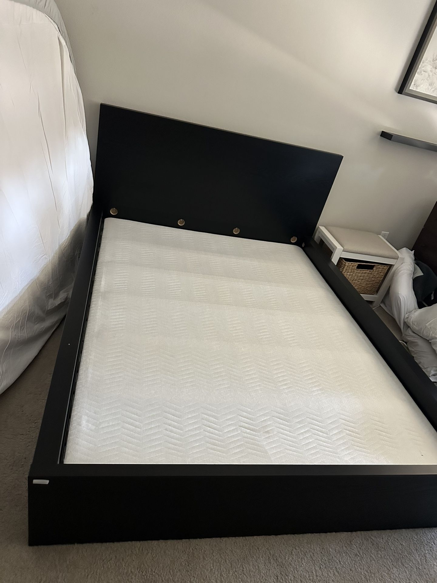 Queen Bed Frame - Mattress And Box Spring May Be Included