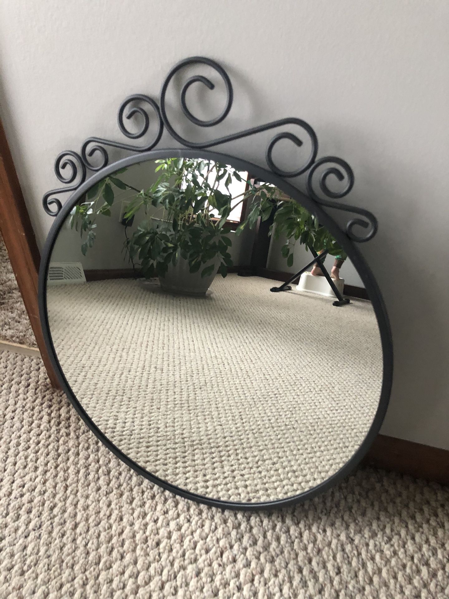 Great round wall mirror