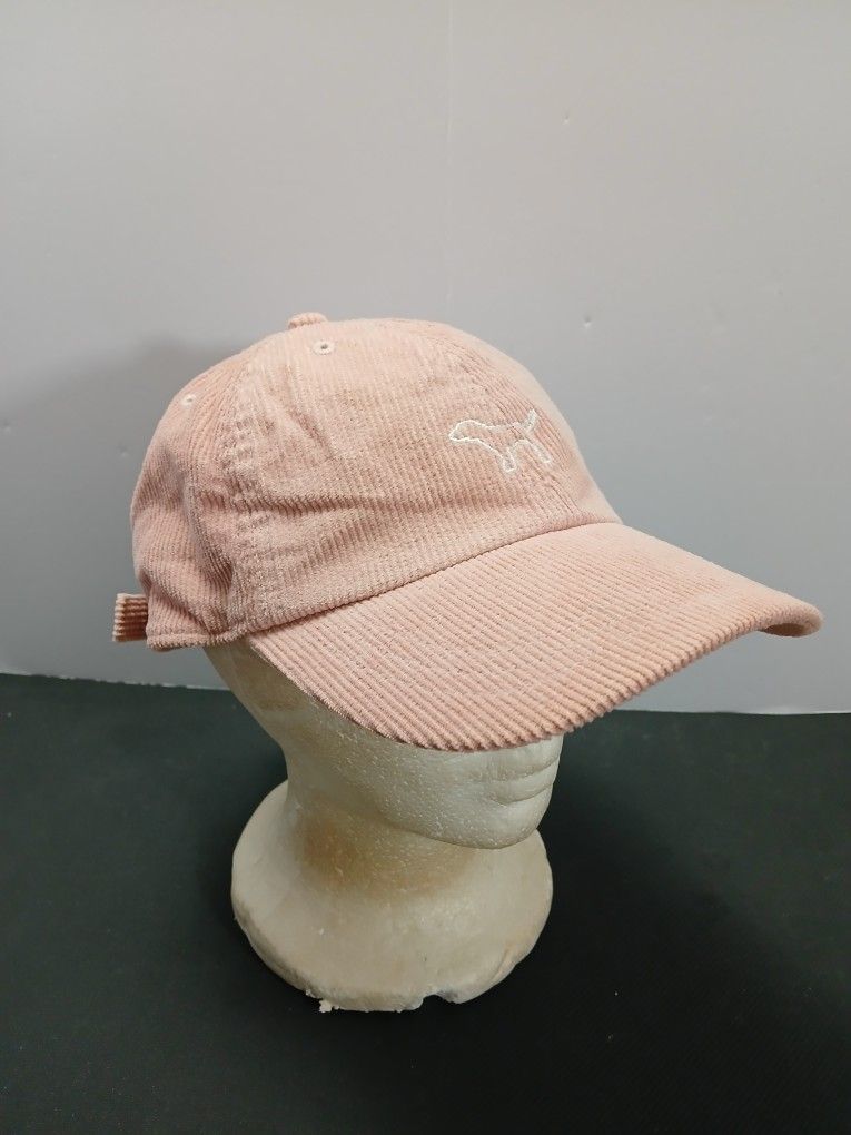 PINK Victoria's Secret Pink Corduroy Womens Hat Cap One Size Adjustable