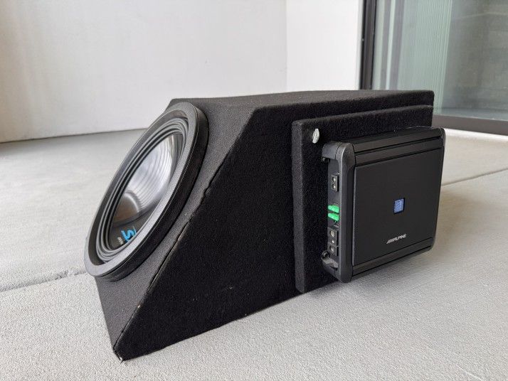 Alpine Woofer And Amplifier