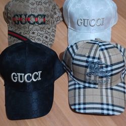 Gucci Hat $35 Each and Burberry $35