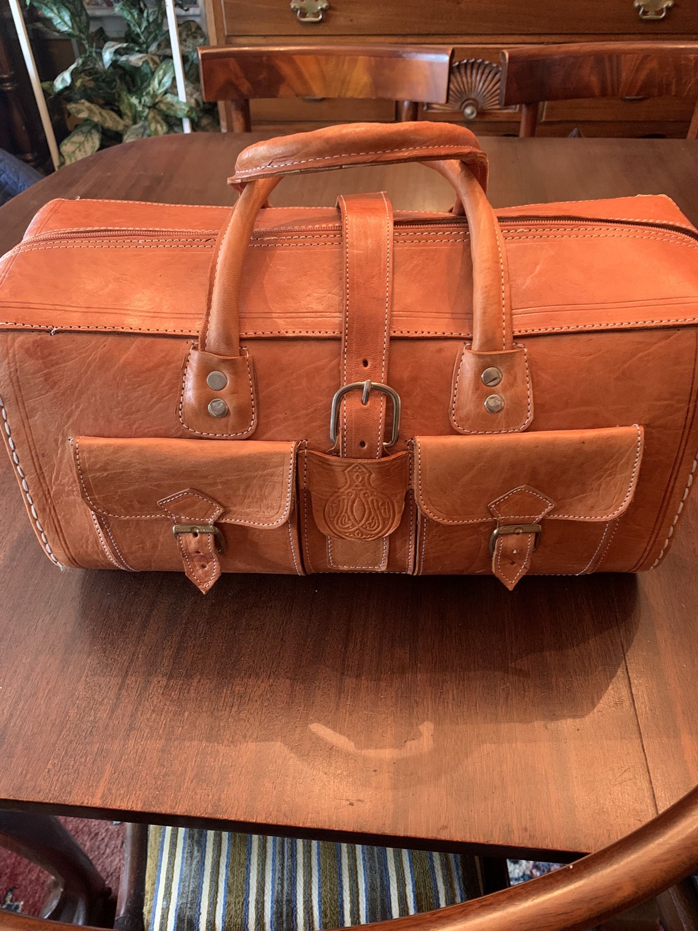 Leather Overnight Bag