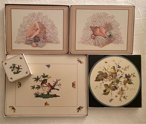 Collection of new Pimpernel placemats and coasters