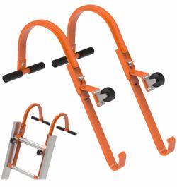 Pair of Ladder Roof Hooks with Wheels