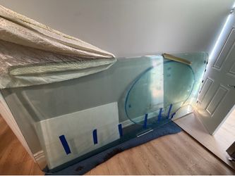 Large piece of glass for dining table 3’x10’ (requires four to move)