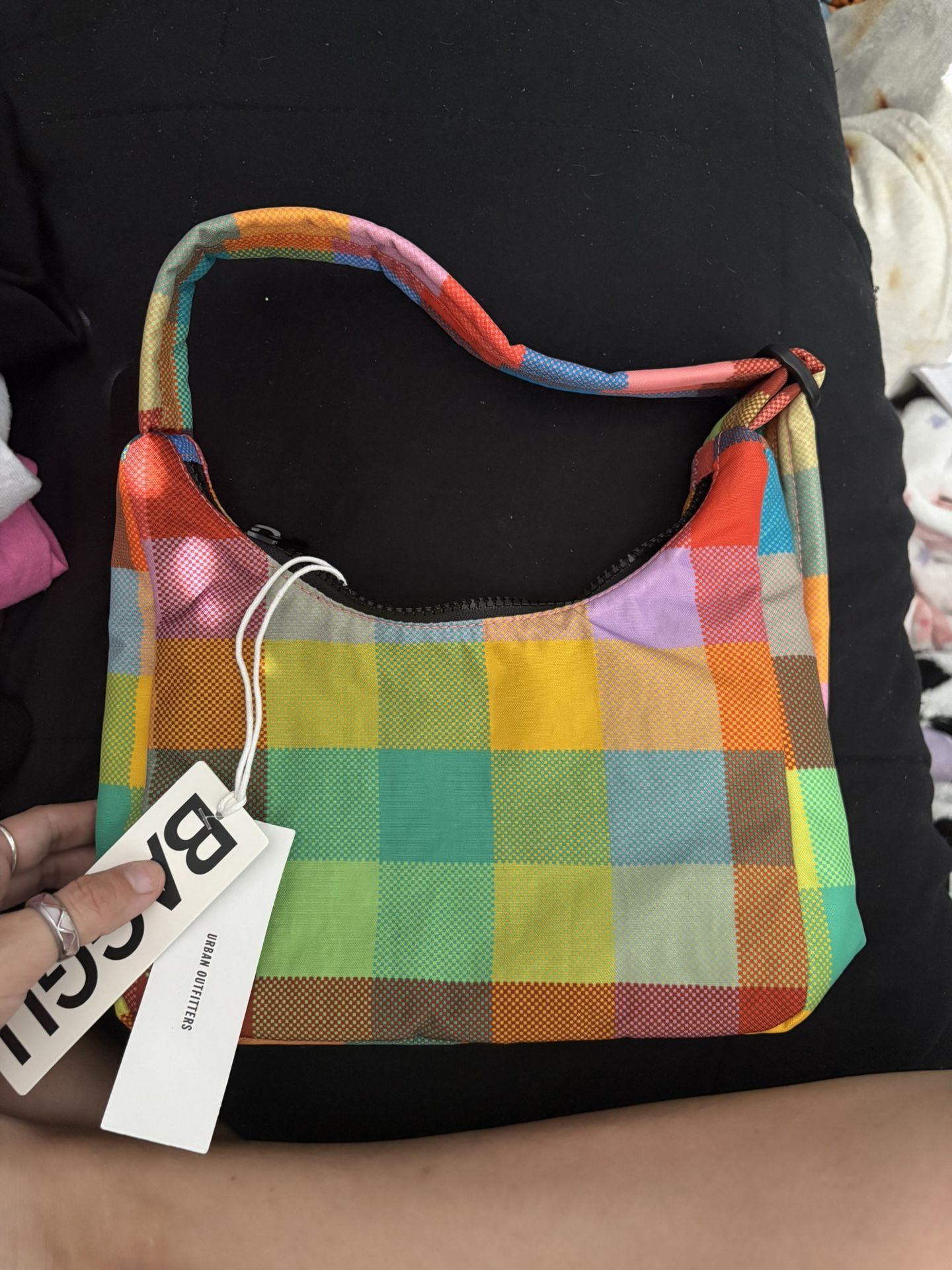 BAGGU Madras Mini Shoulder Bag