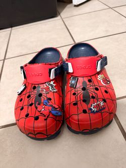 Spiderman Crocs sz10
