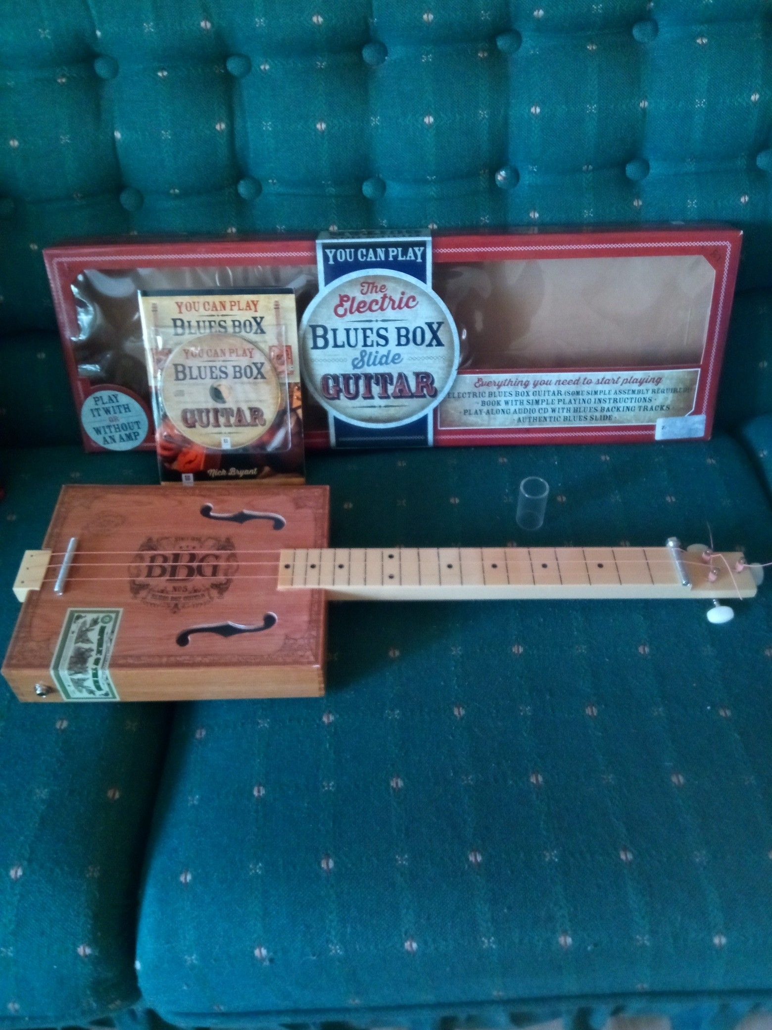 Electric slide cigar box guitar $25