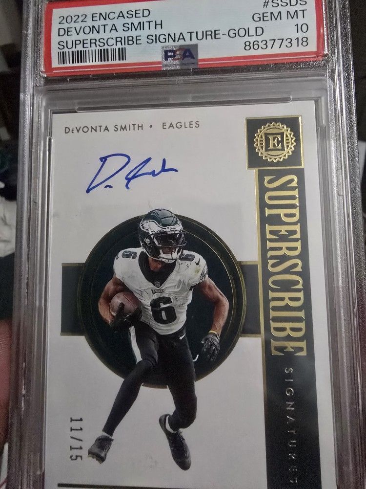 Devonta Smith 2022 Encased PSA 10