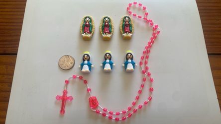 Catholic Mini Figures & Rosary