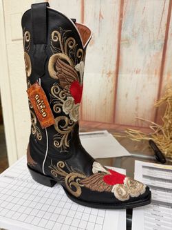 NEW GRINGO COWBOY BOOTS BLACK SIZE AVAILABLE 4.5,5,5.5