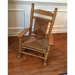 Wicker Real Wood Rocking Chair